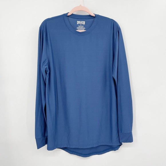 Duluth Trading Co Other - Duluth Trading Longtail Long Sleeve T-Shirt‎ Blue Size L Relaxed Fit Thumbholes